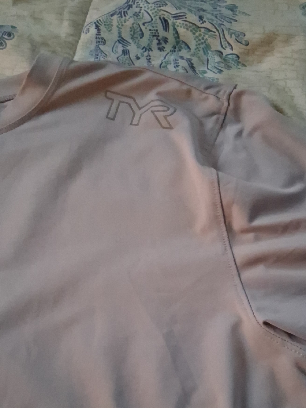 TYR Light Gray Athletic Tee - Picture 2 of 9
